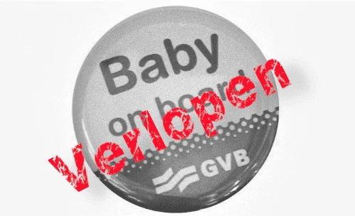 Button Baby on board voor zwangere reizigers