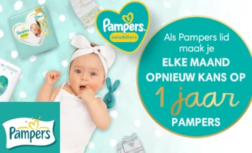 Gratis Win Pampers jaar lang