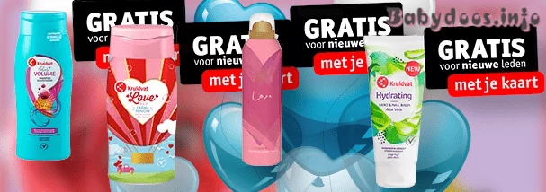 Gratis welkomstgeschenk Kruidvat