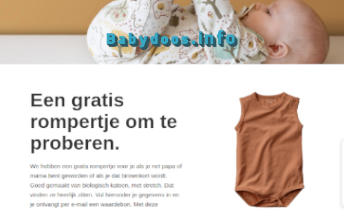 Gratis Zeeman rompert Babypakket aanvragen